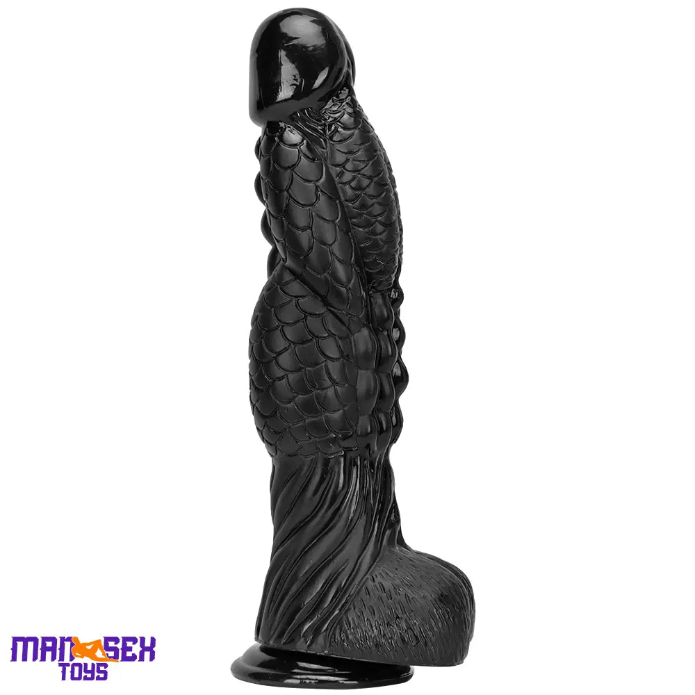 14.56in Women Men Big Black Thick Long Dragon Odd Cock Monster Dildo
