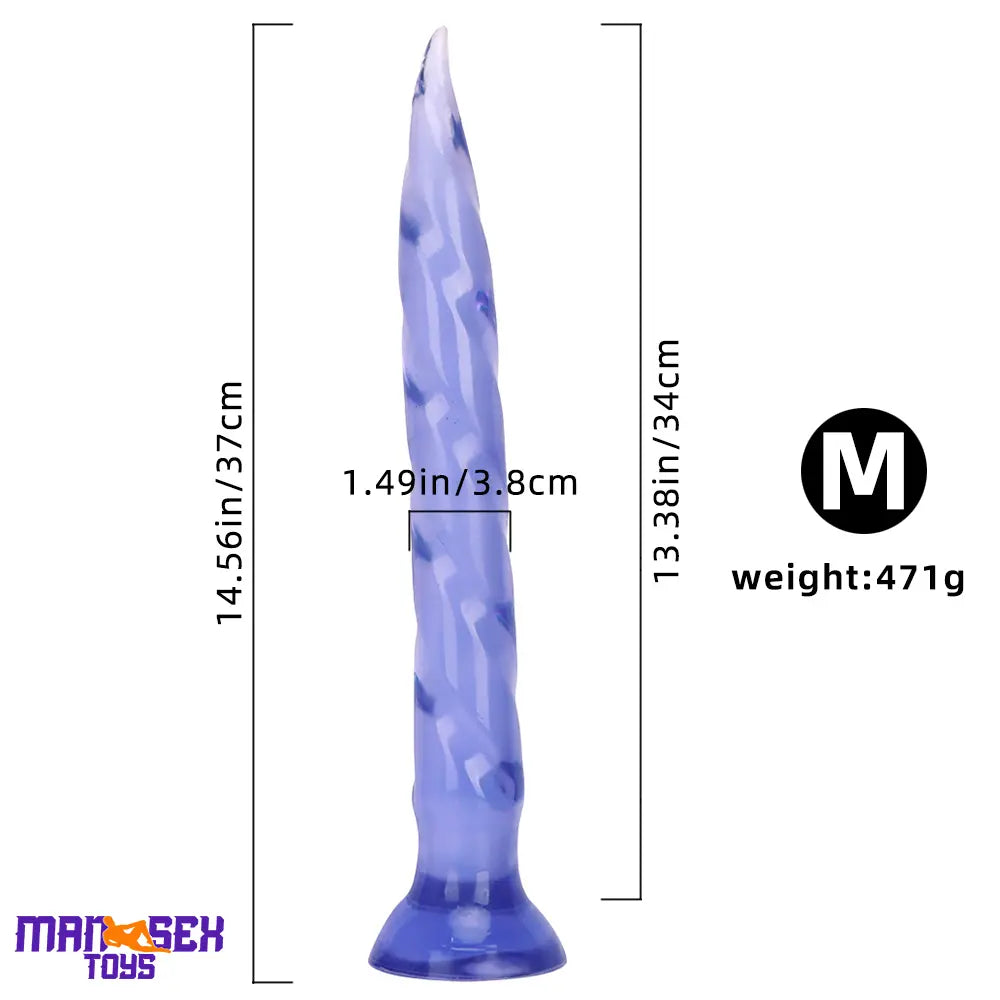 11.41in 14.56in 17.71in Super Large Long Thick Sharp Cock Butt Plug Dildo
