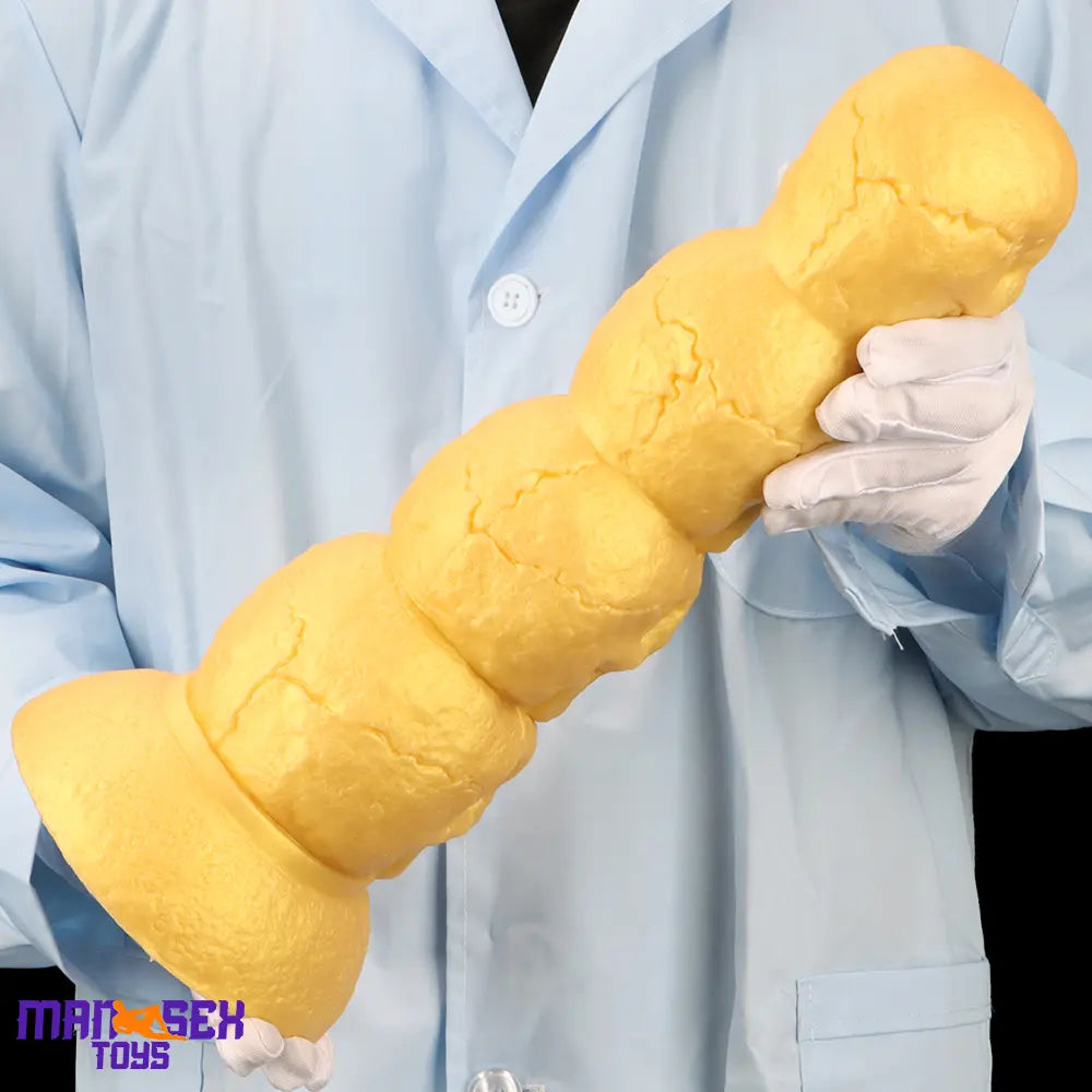 14.37in Premium Large Soft Long Fantasy Silicone Scary Skull Sensory Dildo