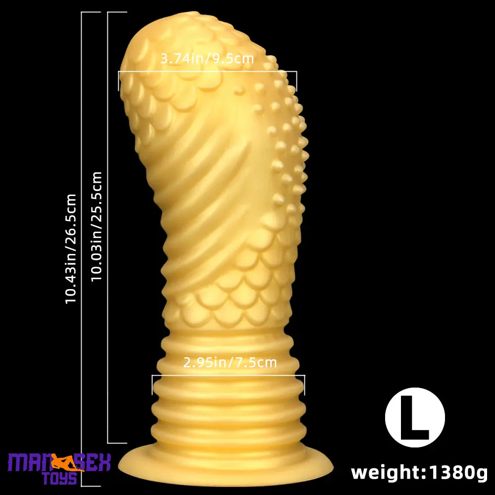 6.1in 8.46in 10.43in Soft Liquid Silicone Thick Fantasy Fat Butt Plug Dildo