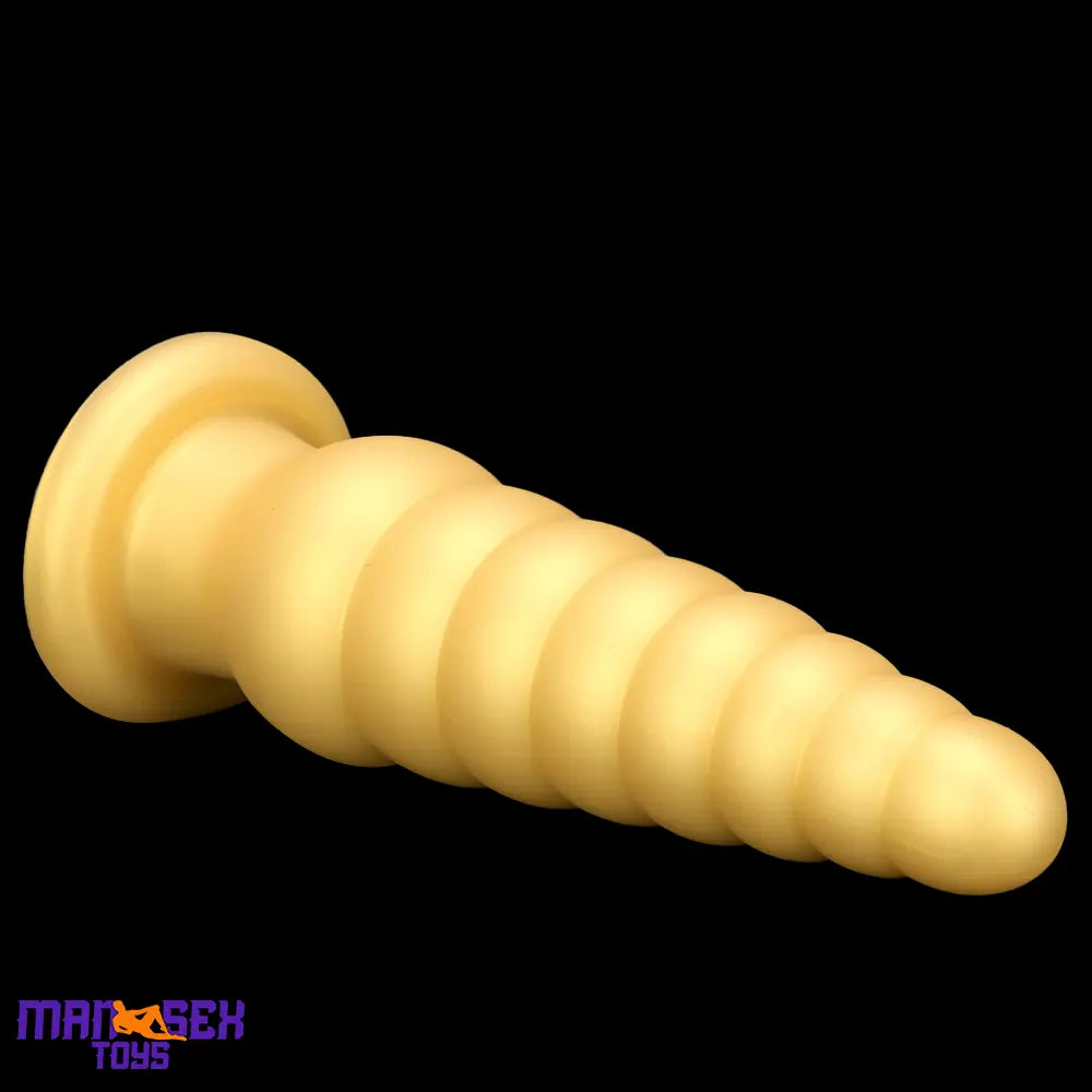 10.63in Soft Silicone Big Gold Butt Plug Dildo For Anal Expansion Orgasm