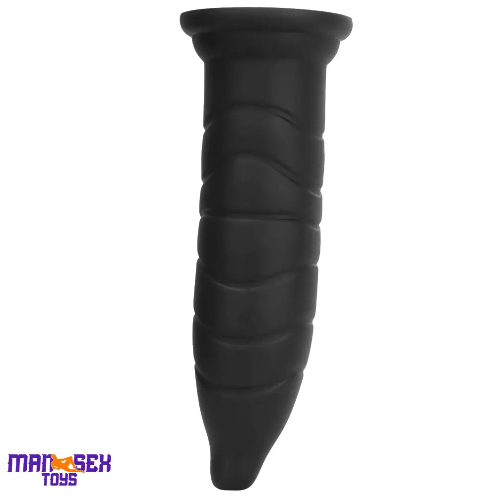 14.37in Fantasy Long Big Silicone Soft Black Dildo Butt Plug For Sex Cock