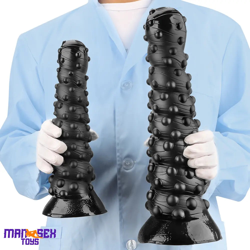 7.48in 11.22in 15in Huge Black Spiral Animal Octopus Big Dildo Butt Plug