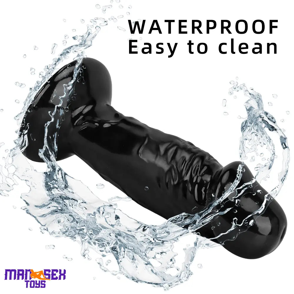 13.38in Real Looking Super Long Big Black Thick Durable Dildo For Anus