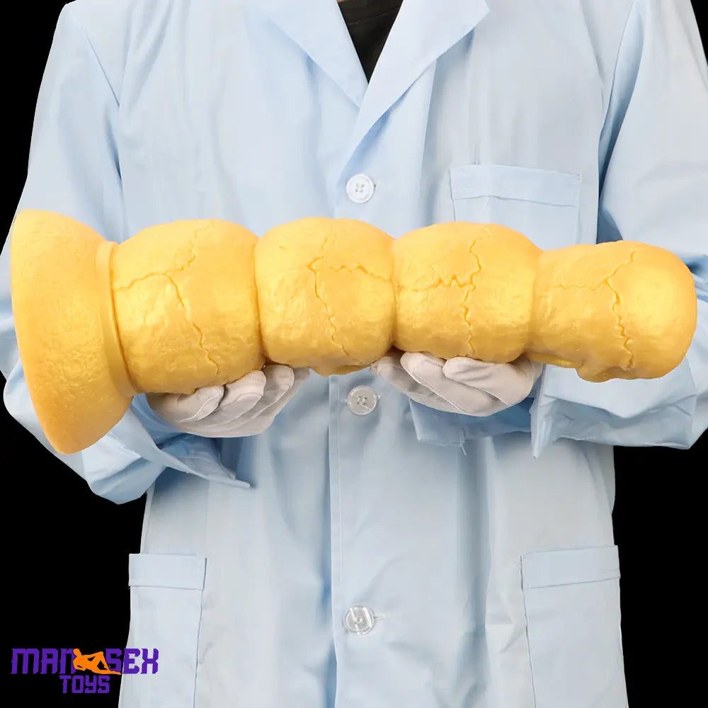 14.37in Premium Large Soft Long Fantasy Silicone Scary Skull Sensory Dildo