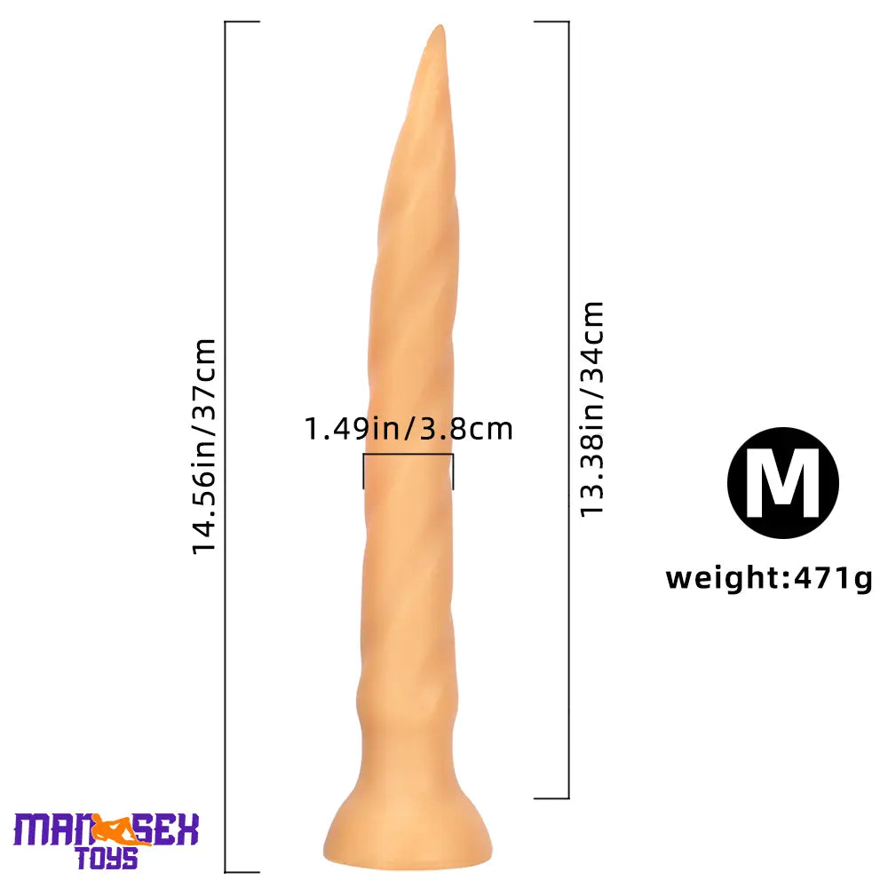 11.41in 14.56in 17.71in Super Large Long Thick Sharp Cock Butt Plug Dildo