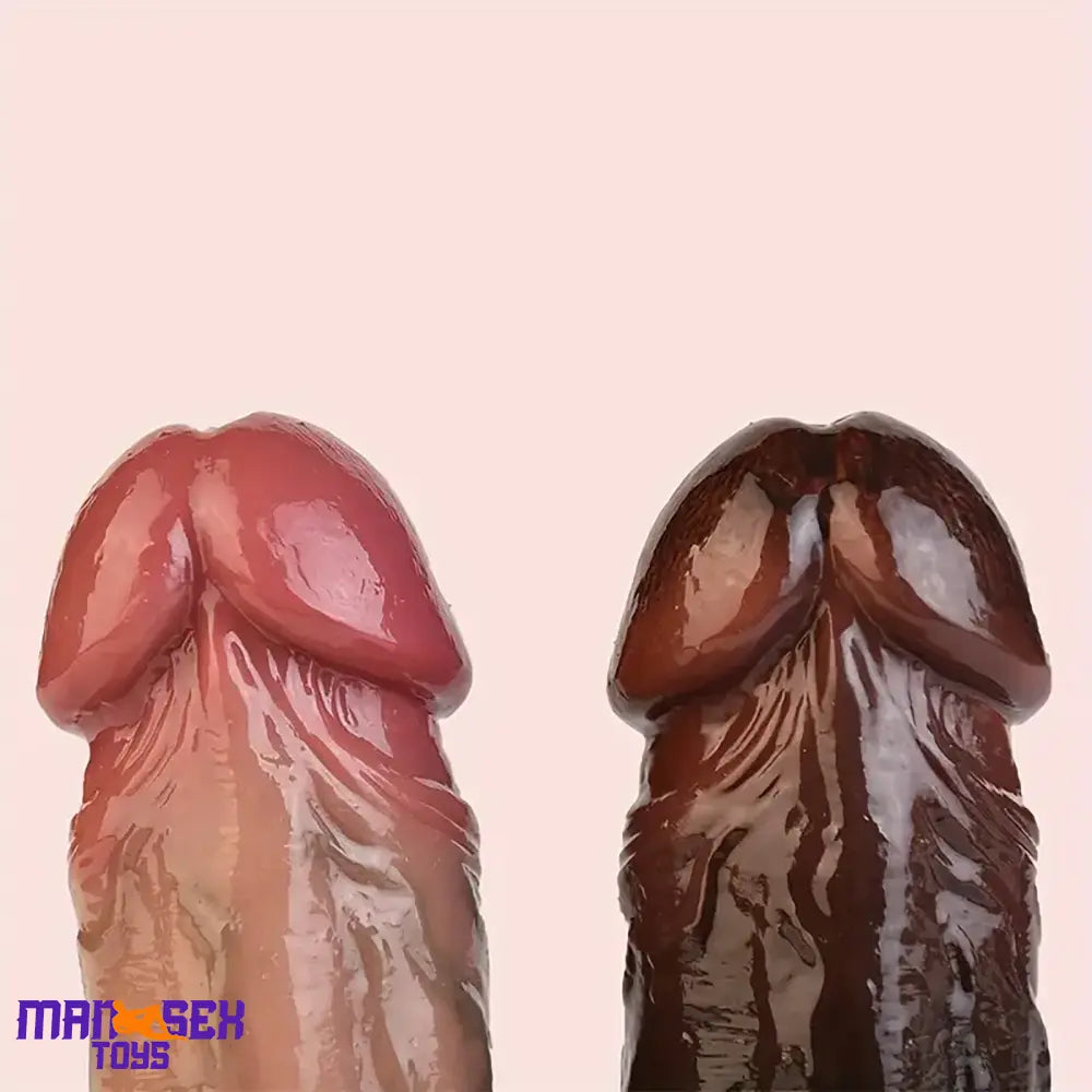 5.12in Silicone Soft Skin Feeling Cock Ring Dildo Sleeve For Delay Ejaculation