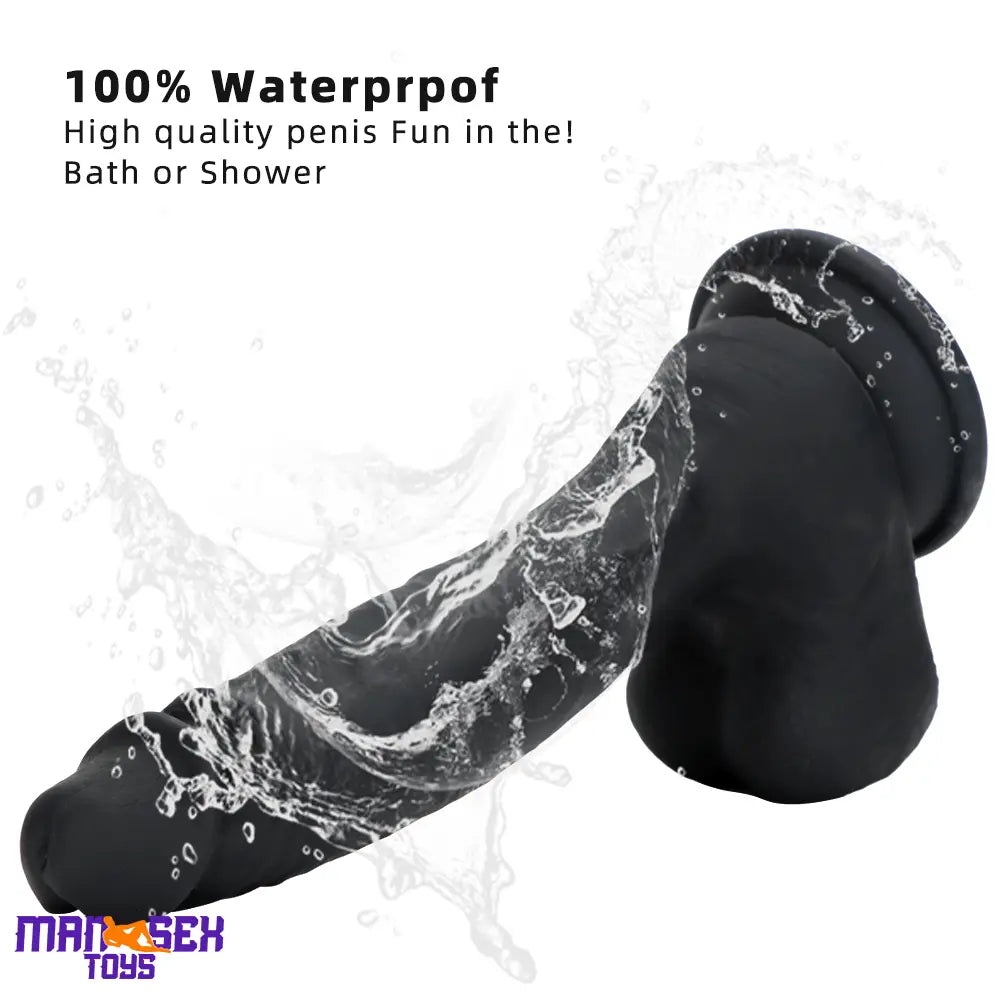 8.46in Premium Silicone Soft Mixed Color Dildo For Anal Sensory Masturbation