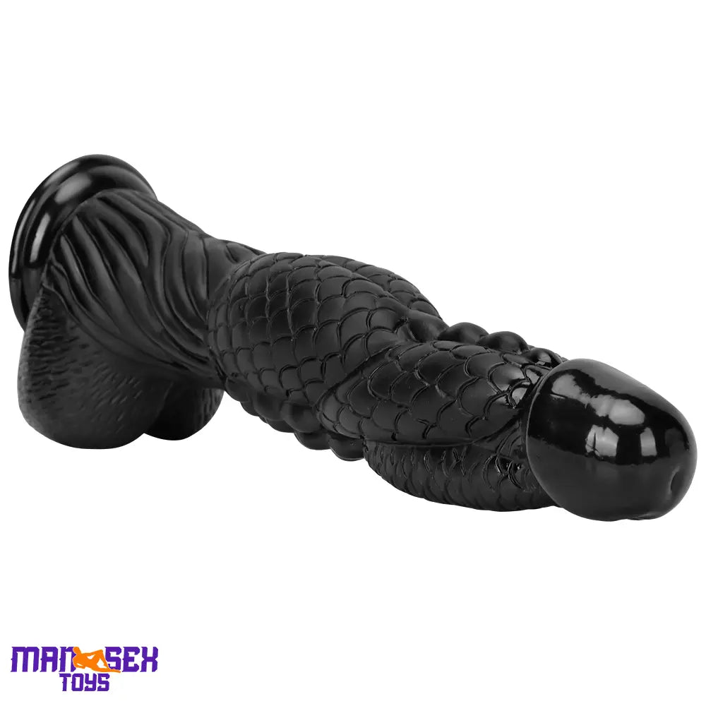 14.56in Women Men Big Black Thick Long Dragon Odd Cock Monster Dildo