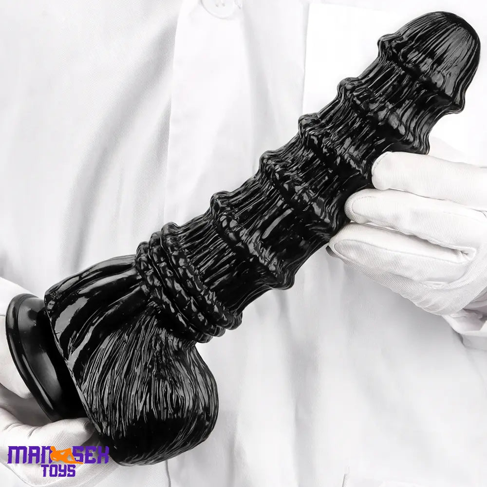 9.25in 9.64in 11.02in Big Thick Black Dildo BDSM Horse Penis Cock Toy