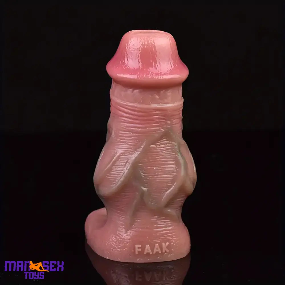 5.28in Lifelike Silicone Soft Cock Ring Dildo Sleeve With Big Knot Extender
