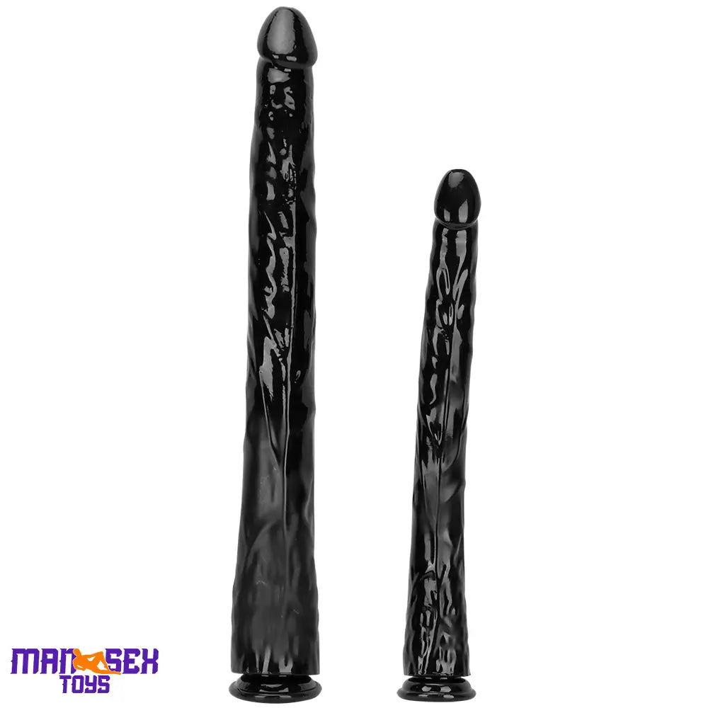 18.11in 22.83in Super Big Long Black Dildo BDSM Sex Toy Suction Cup Base