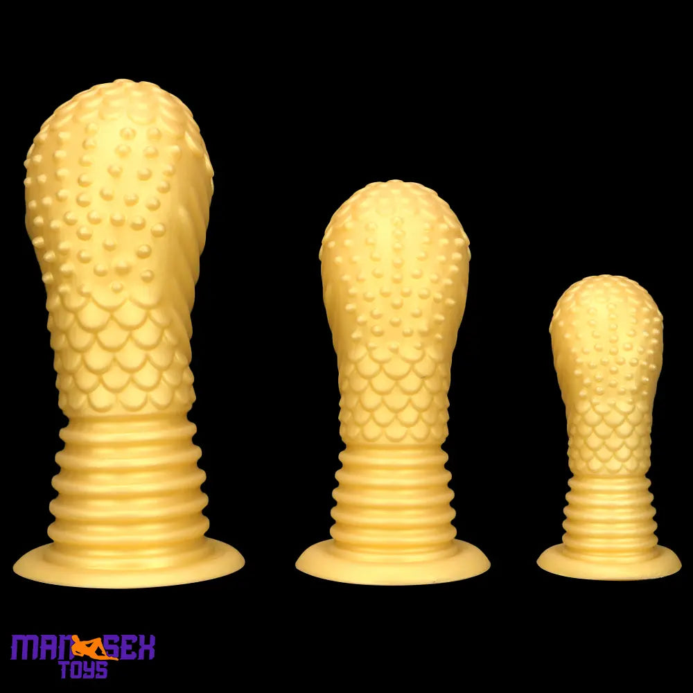 6.1in 8.46in 10.43in Soft Liquid Silicone Thick Fantasy Fat Butt Plug Dildo