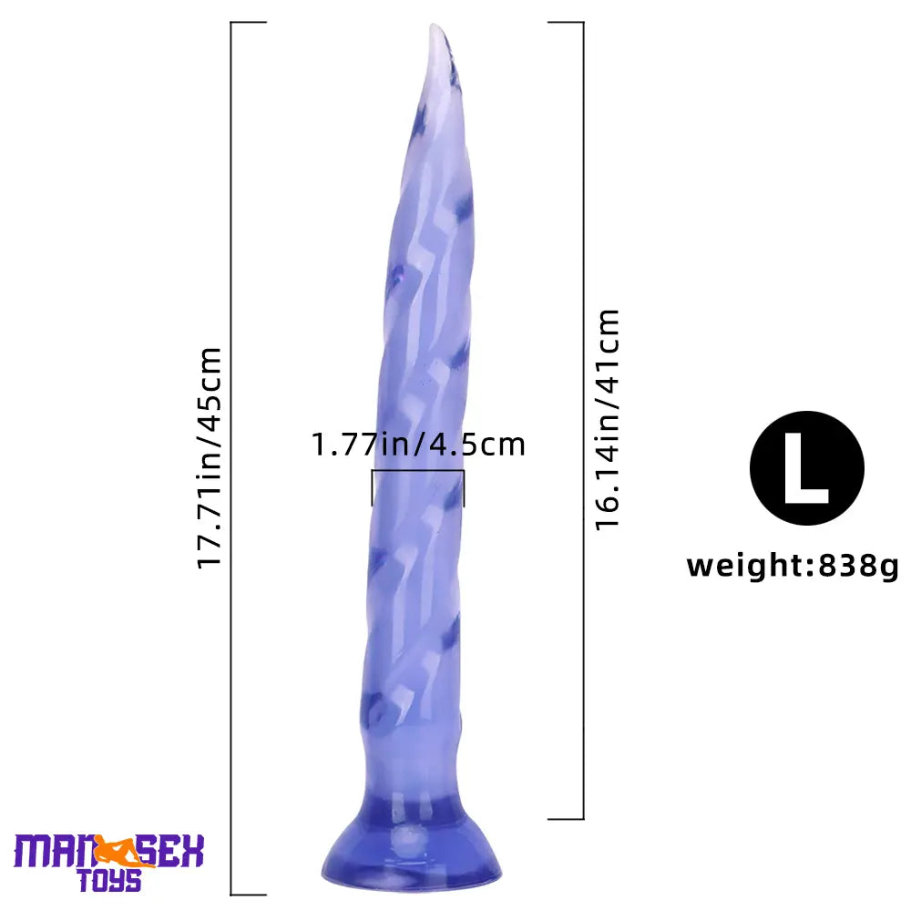 11.41in 14.56in 17.71in Super Large Long Thick Sharp Cock Butt Plug Dildo