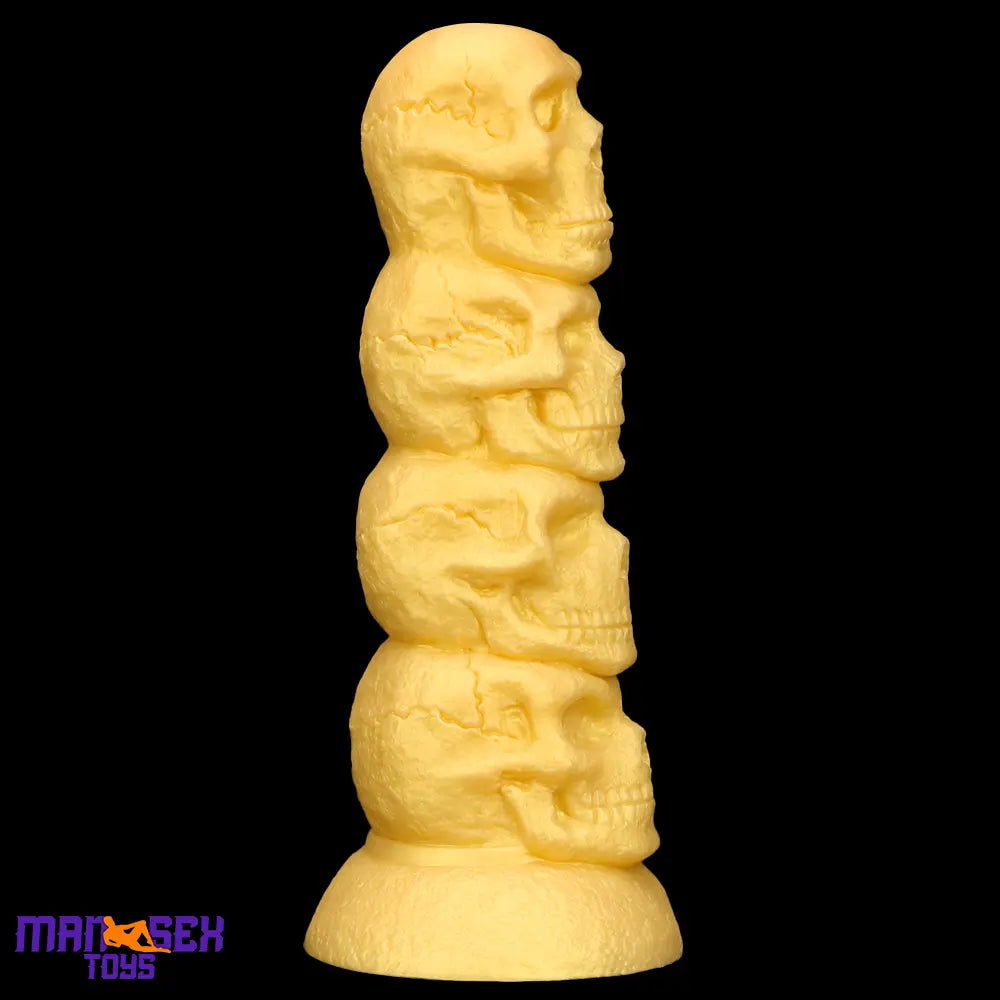 14.37in Premium Large Soft Long Fantasy Silicone Scary Skull Sensory Dildo