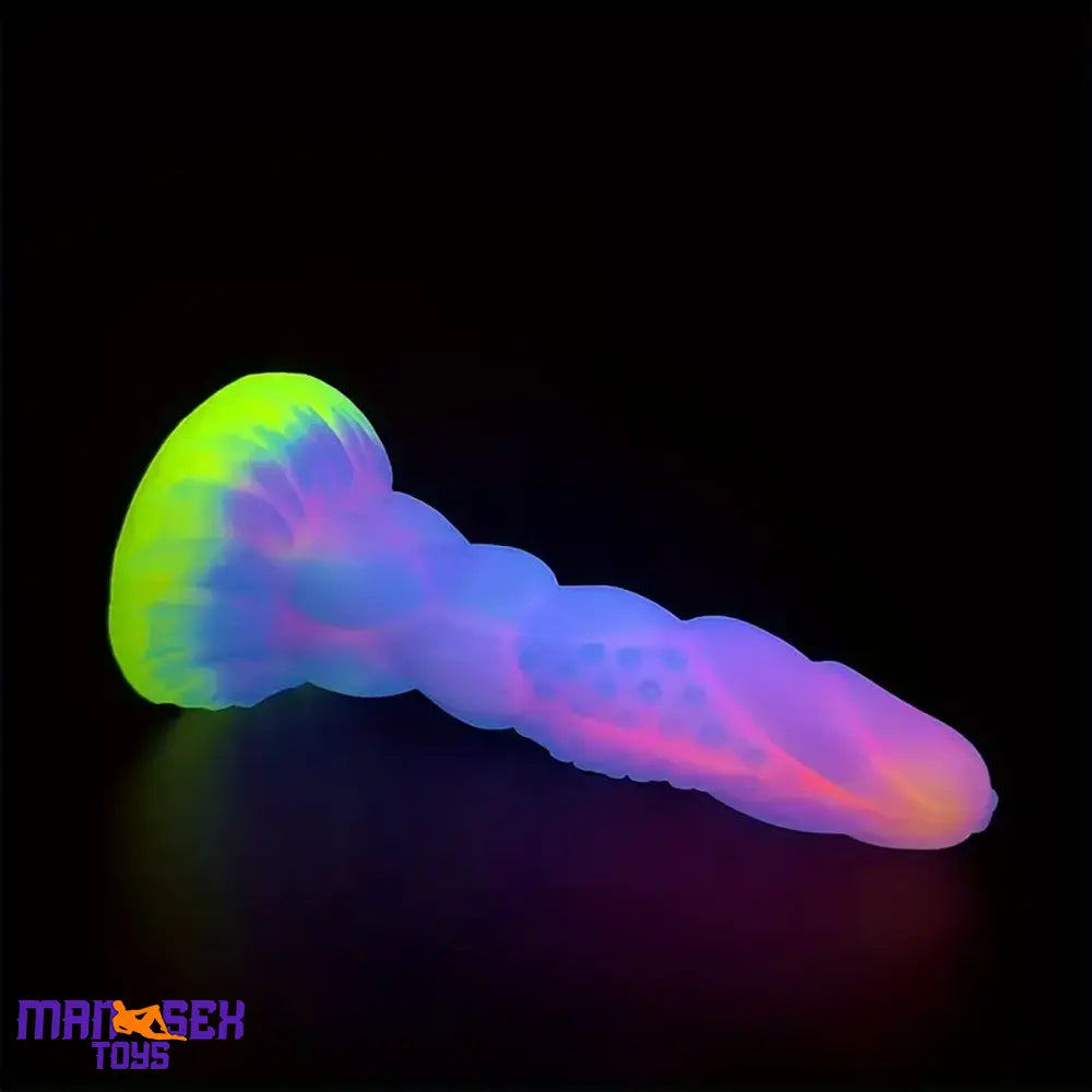 8.14in Flexible Silicone Soft Big Dildo Luminous Monster Durable Sex Toy