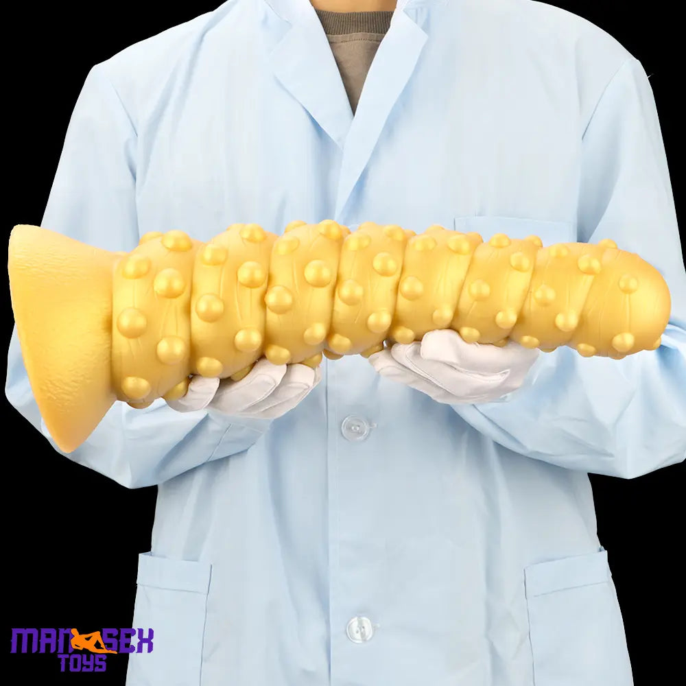 7.48in 11.02in 15in Soft Liquid Silicone Spiral Spiked Cock Big Butt Plug Dildo