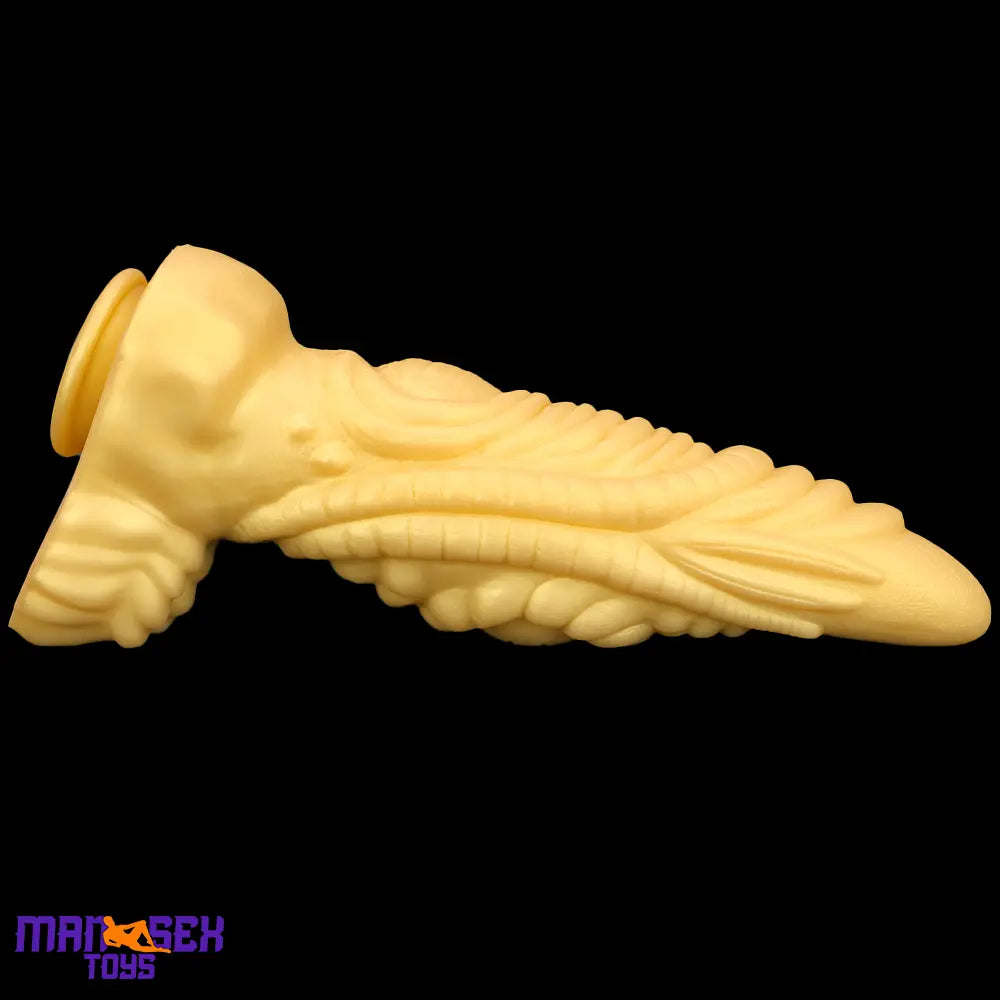 14.56in Premium Gold Liquid Large Soft Long Fantasy Silicone Handy Dildo