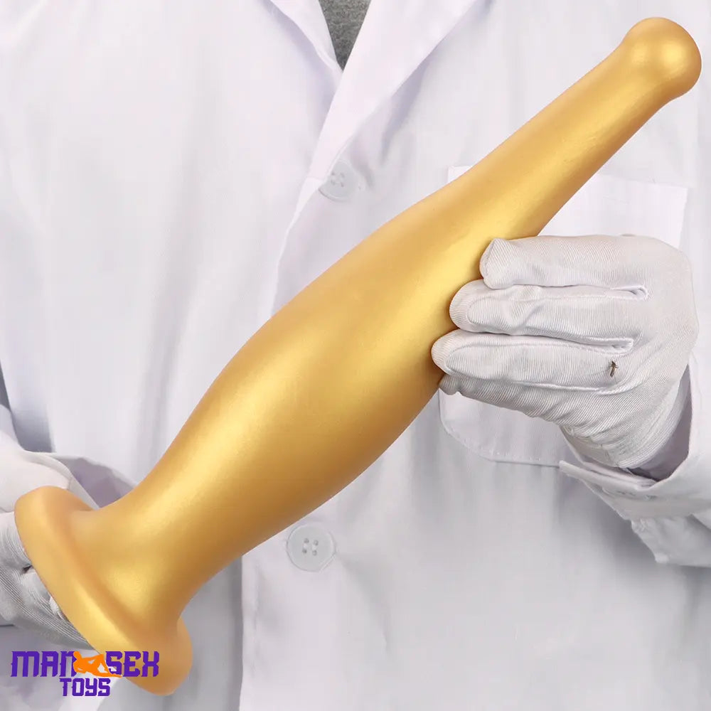 6.7in 11.41in Gold Beer Bottle Silicone Soft Big Anal Vaginal Butt Plug Dildo
