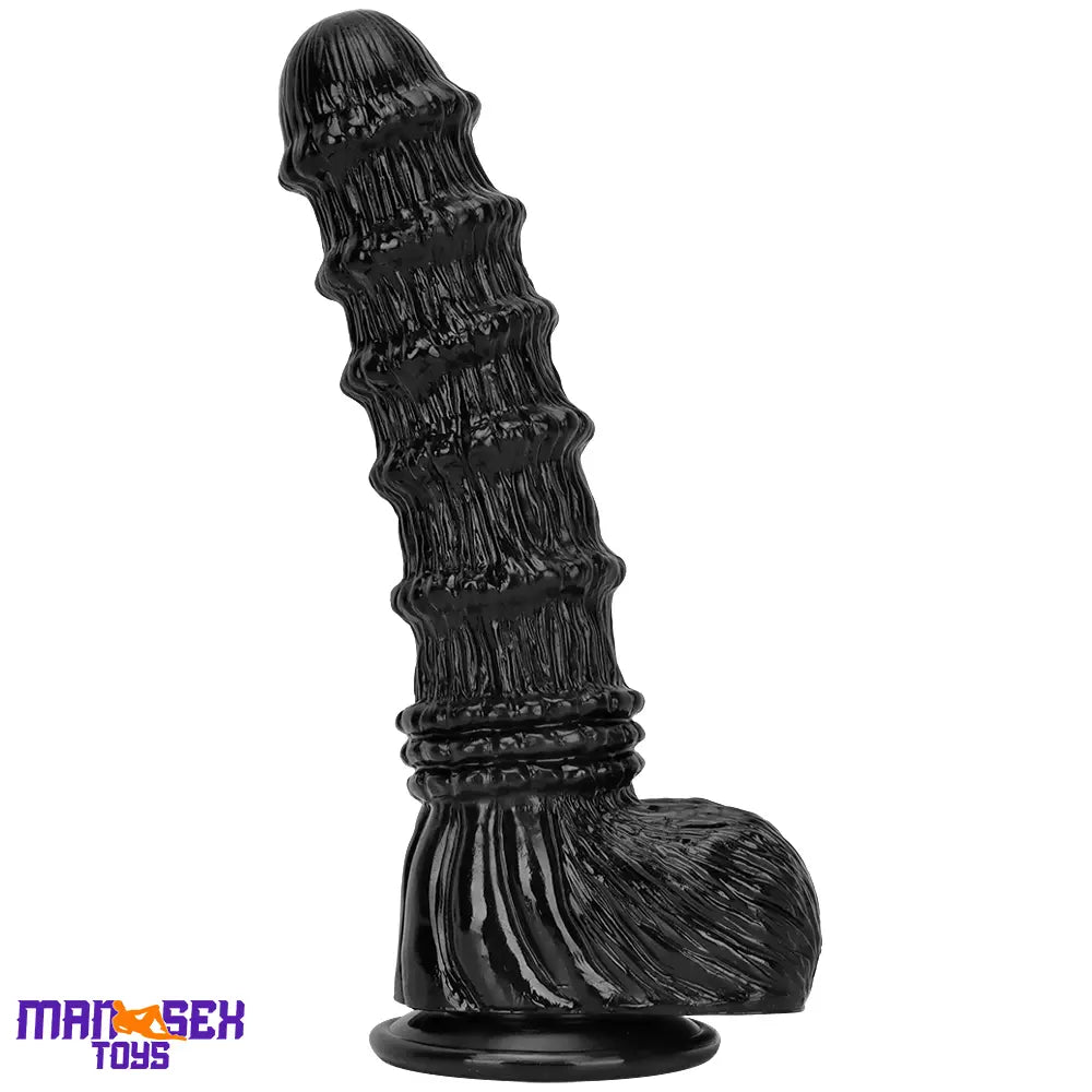 9.25in 9.64in 11.02in Big Thick Black Dildo BDSM Horse Penis Cock Toy