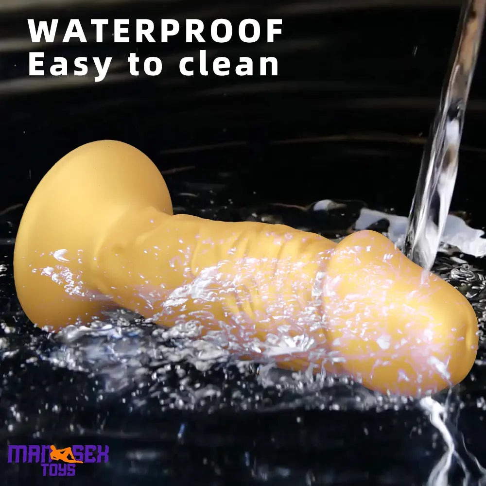 13.38in Super Long Big Silicone Soft Gold Durable Dildo With Suction Cup