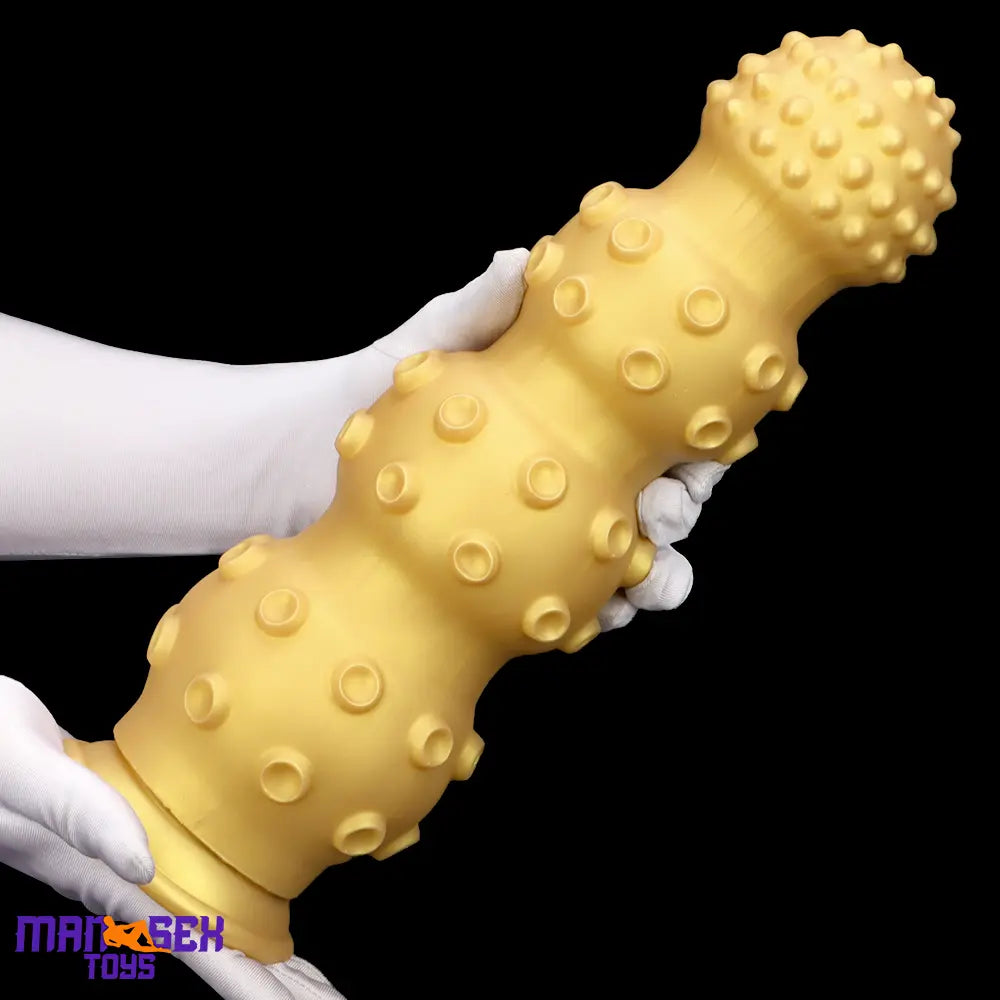 6.7in 9.84in 13.38in Gold Silicone Animal Octopus Large Cock Dildo Butt Plug