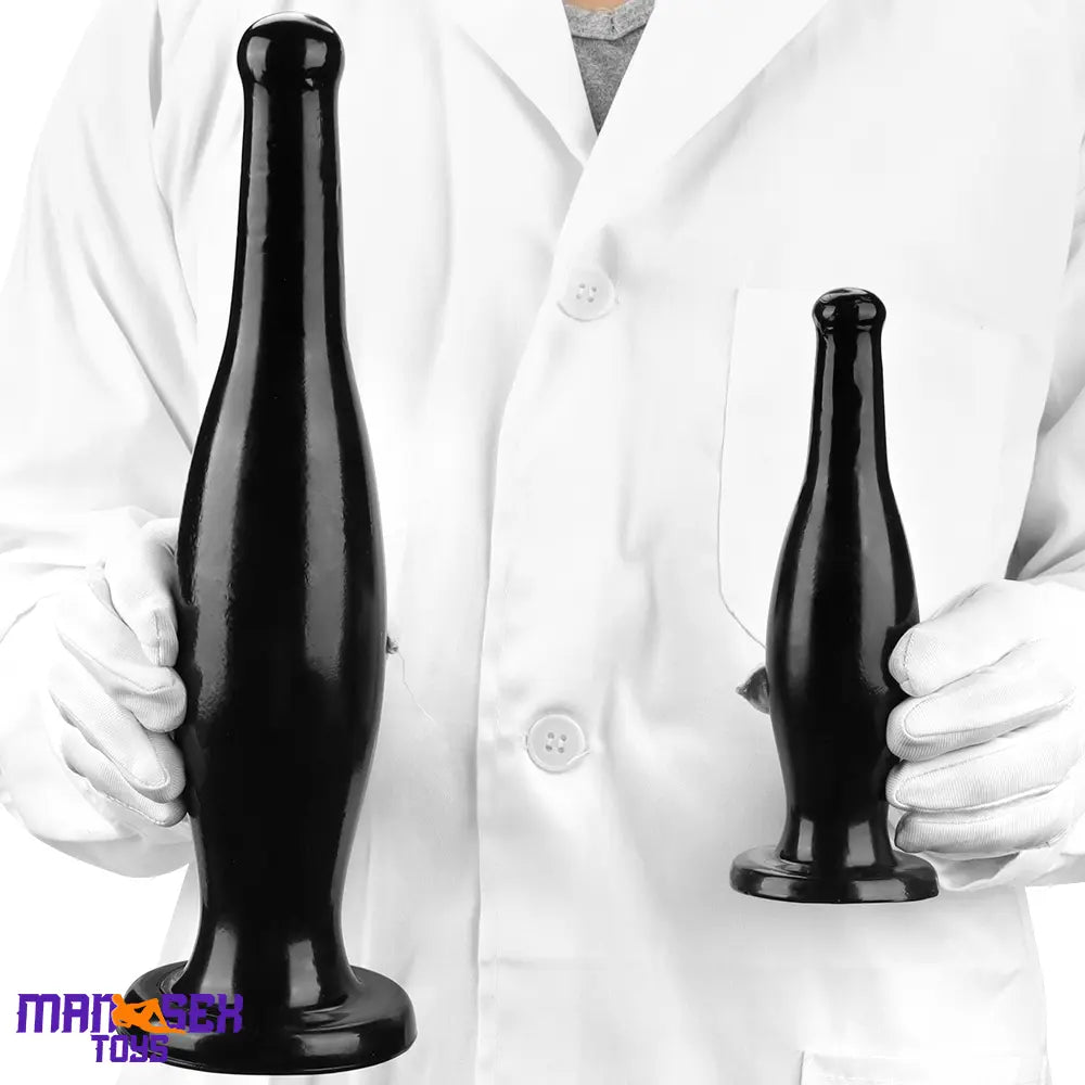 6.7in 11.41in Women Men Big Black Thick Beer Bottle Dildo For Anal Cock