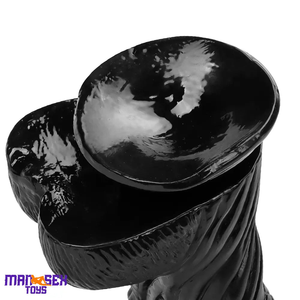 14.56in Women Men Big Black Thick Long Dragon Odd Cock Monster Dildo