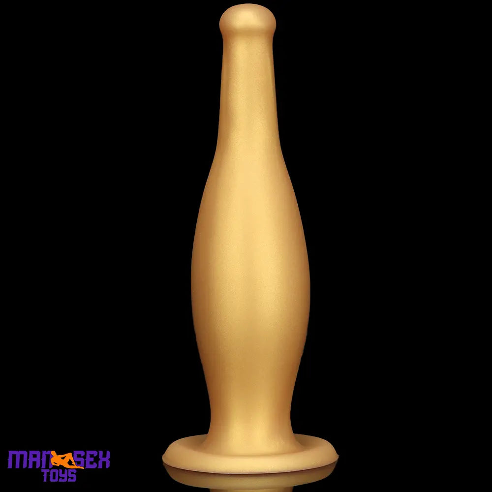 6.7in 11.41in Gold Beer Bottle Silicone Soft Big Anal Vaginal Butt Plug Dildo