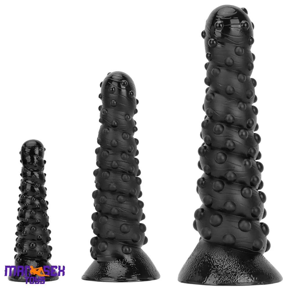 7.48in 11.22in 15in Huge Black Spiral Animal Octopus Big Dildo Butt Plug
