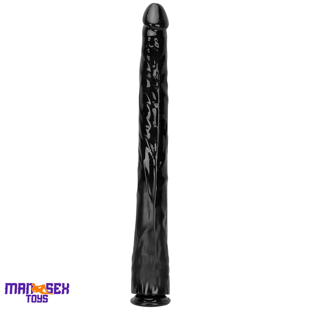 18.11in 22.83in Super Big Long Black Dildo BDSM Sex Toy Suction Cup Base