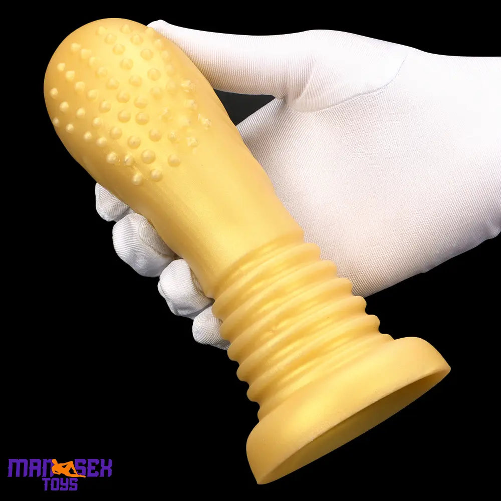 7.08in Premium Soft Liquid Silicone Thick Spiked Cock Fat Butt Plug Dildo