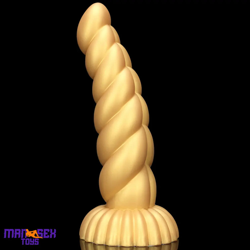 5.51in 7.87in 10.23in Gold Silicone Soft Fantasy Dildo For Anal Orgasm Cock