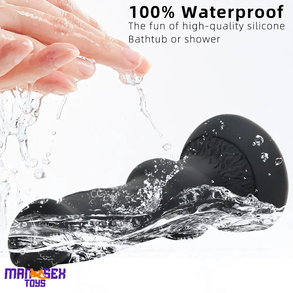 7.48in Silicone Soft Mixed Color Dog Cock Dildo For Sensory Sex Toy Orgasm