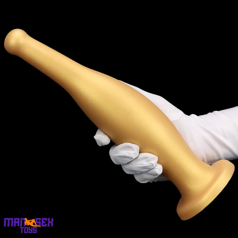6.7in 11.41in Gold Beer Bottle Silicone Soft Big Anal Vaginal Butt Plug Dildo