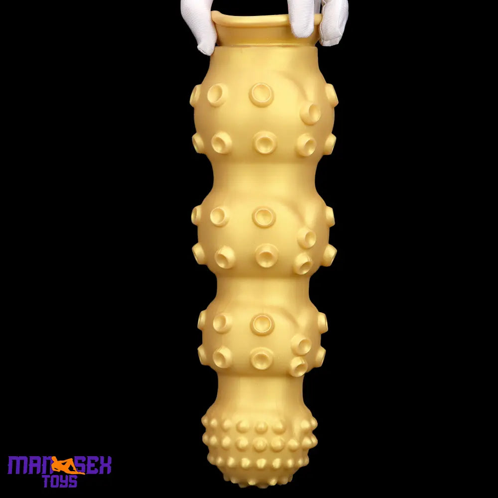 6.7in 9.84in 13.38in Gold Silicone Animal Octopus Large Cock Dildo Butt Plug