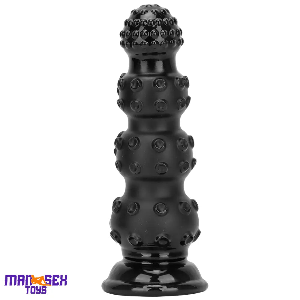6.7in 9.84in 13.38in Super Black Animal Octopus Cock Dildo Butt Plug