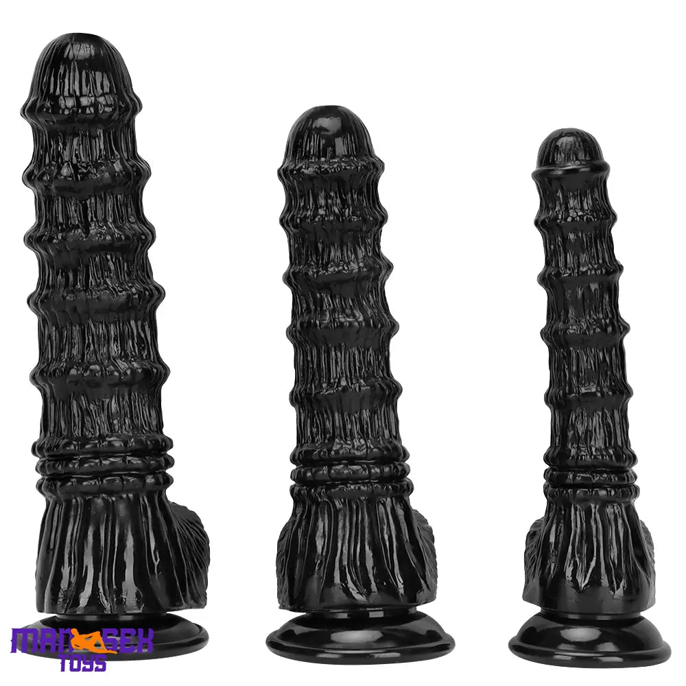 9.25in 9.64in 11.02in Big Thick Black Dildo BDSM Horse Penis Cock Toy