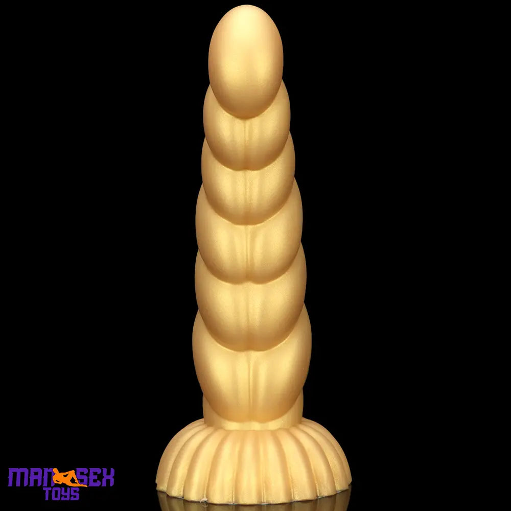5.51in 7.87in 10.23in Gold Silicone Soft Fantasy Dildo For Anal Orgasm Cock
