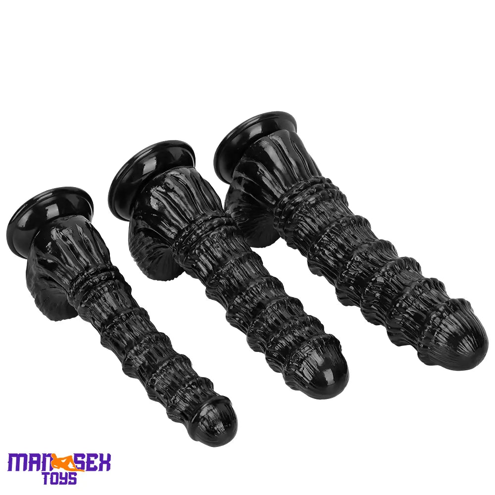 9.25in 9.64in 11.02in Big Thick Black Dildo BDSM Horse Penis Cock Toy