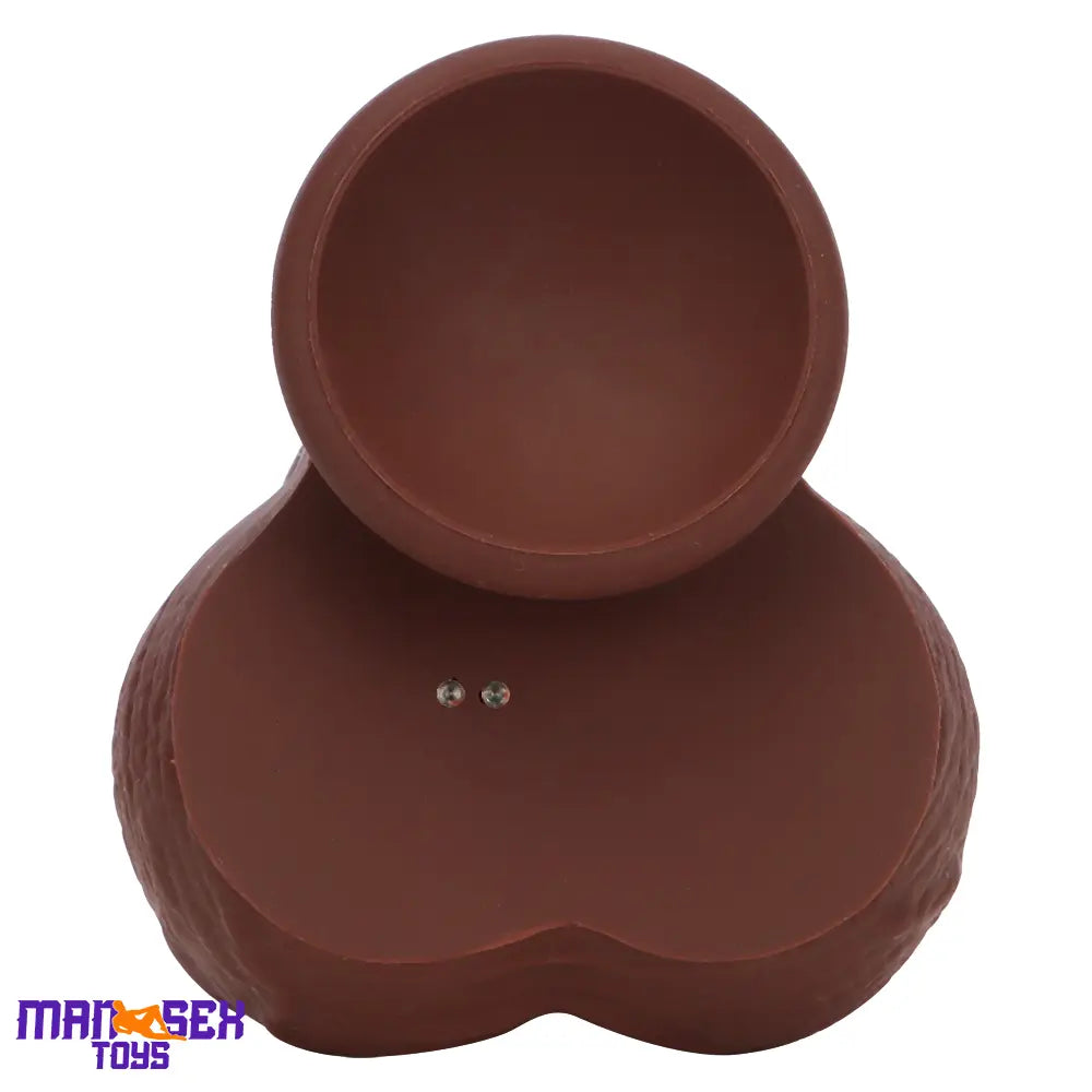 8.85in 3in1 Intelligent Heating Thrusting Vibrating Electric Ebony Auto Dildo