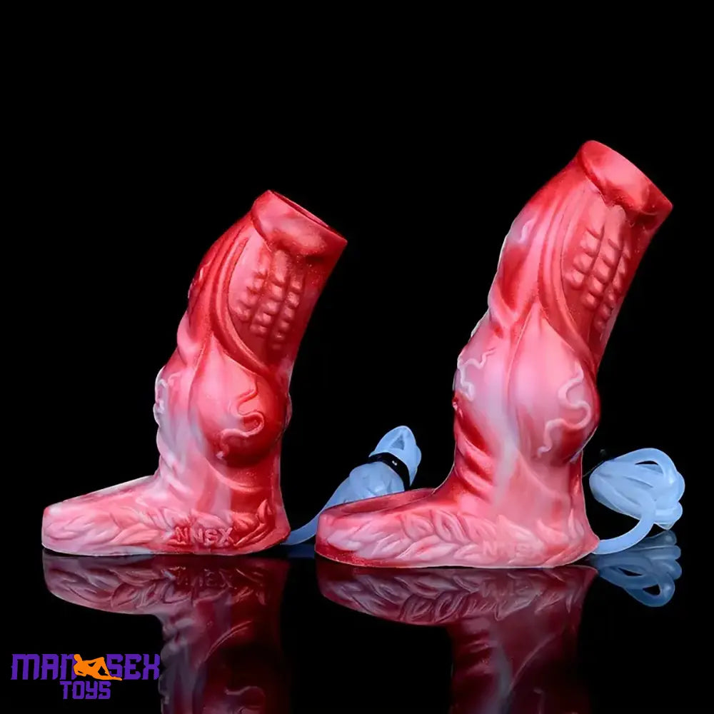 4.8in 5.59in Soft Liquid Silicone Monster Cock Ring Dildo Sleeve For Delay