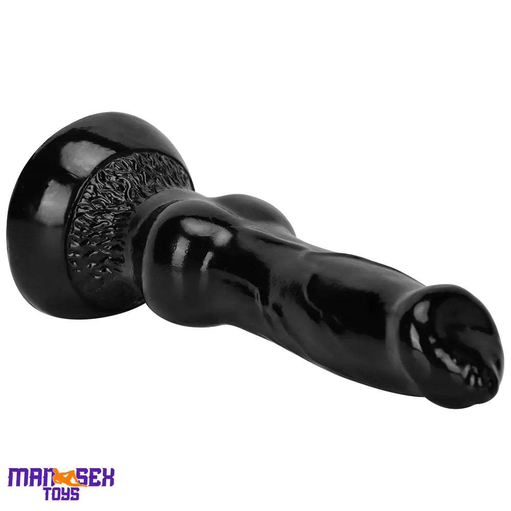 7.48in 14.17in 15.35in Big Black Thick Dog Penis Fantasy Animal Knot Dildo