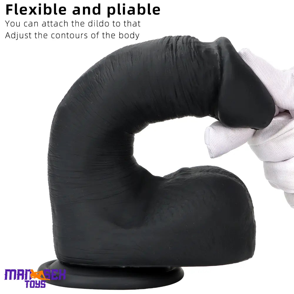 8.07in Top Quality Silicone Soft Mixed Color Dildo For Sex Toy Sensory