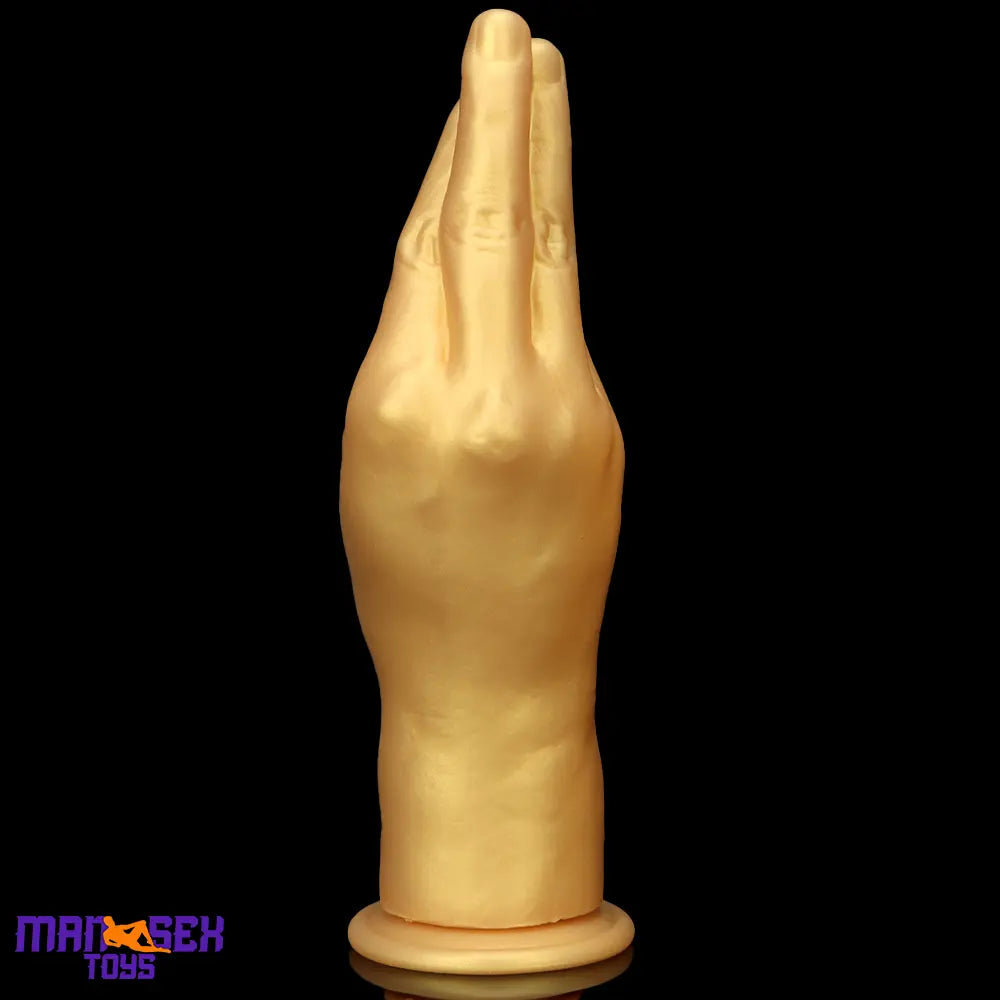 6.3in 8.66in 11.02in Gold Hands Silicone Soft Big Dildo For Fisting Cock