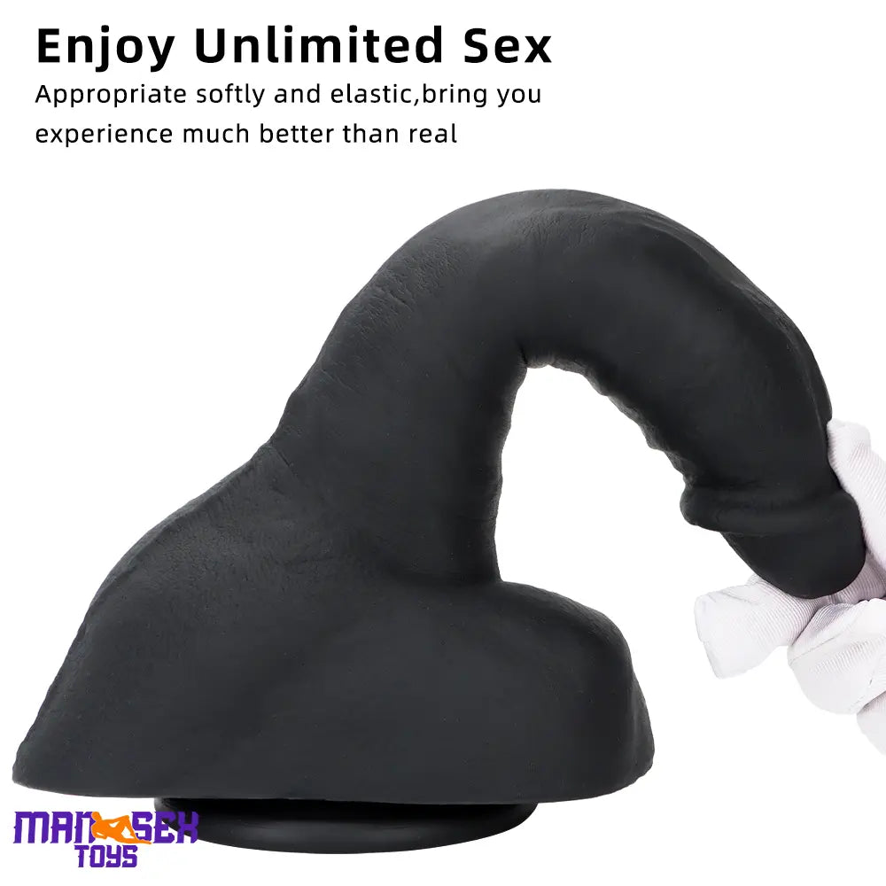 9.05in Premium Large Silicone Soft Mixed Color Dildo For Anus Sensory