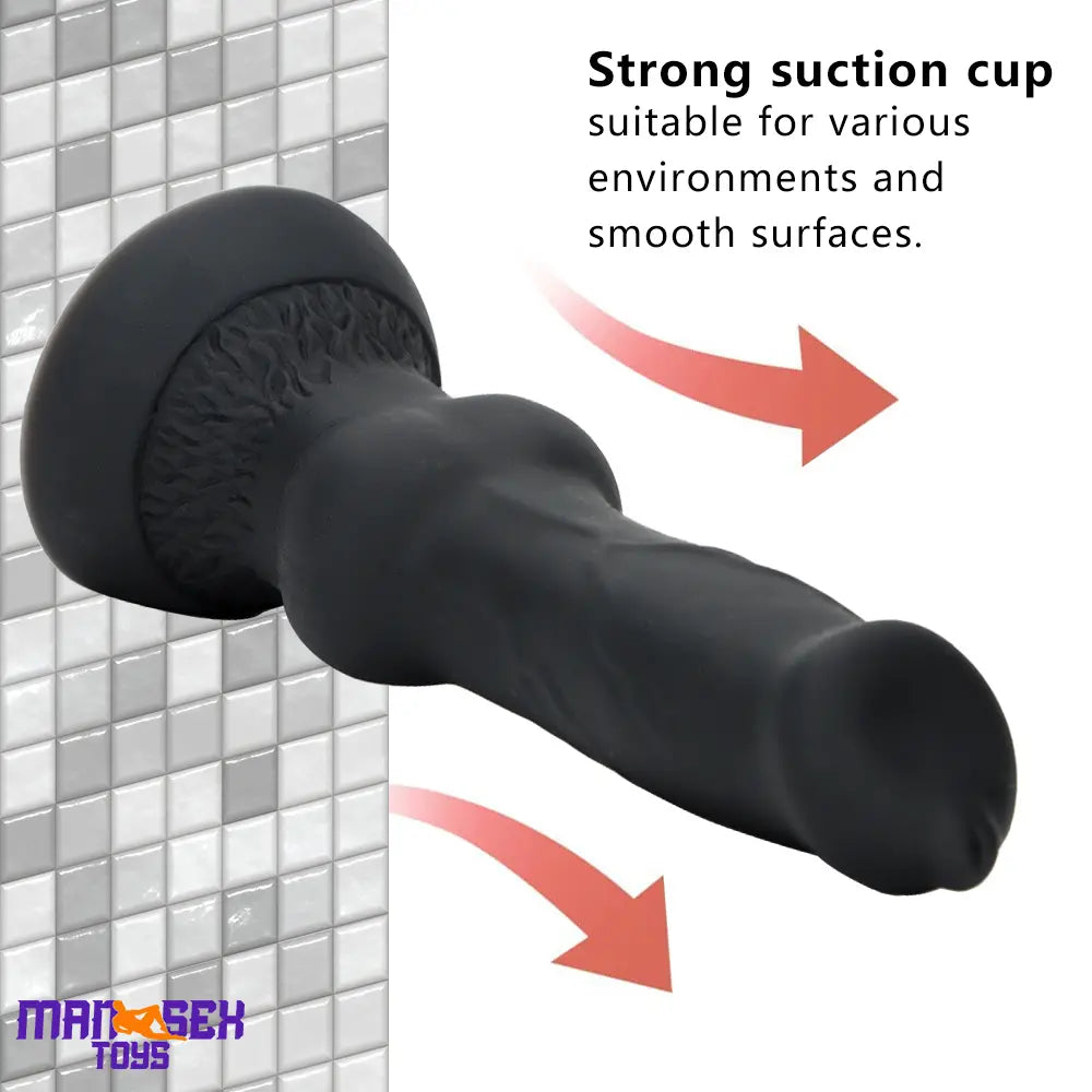 7.48in Silicone Soft Mixed Color Dog Cock Dildo For Sensory Sex Toy Orgasm