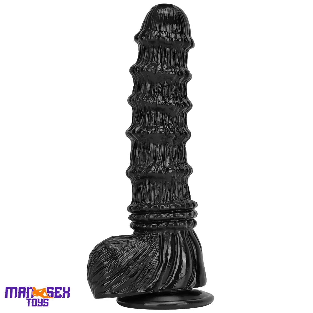 9.25in 9.64in 11.02in Big Thick Black Dildo BDSM Horse Penis Cock Toy