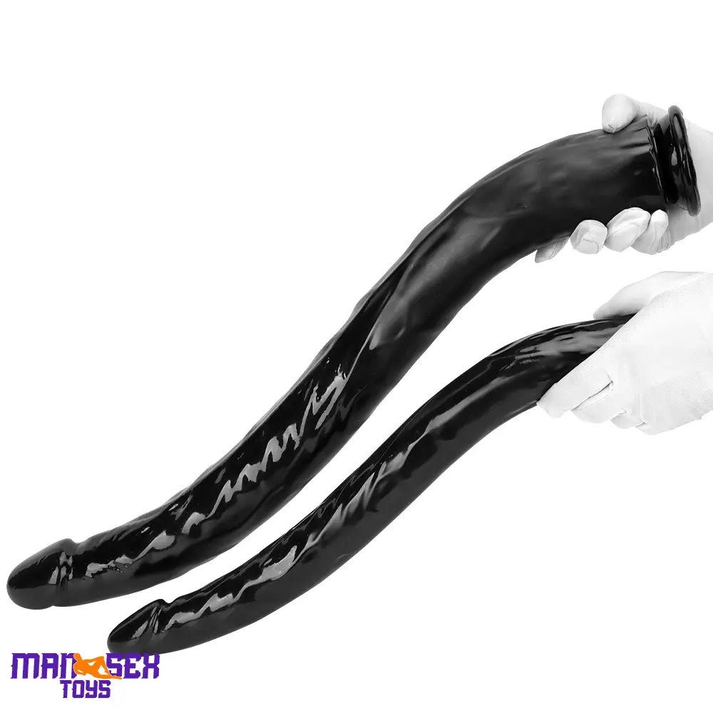 18.11in 22.83in Super Big Long Black Dildo BDSM Sex Toy Suction Cup Base