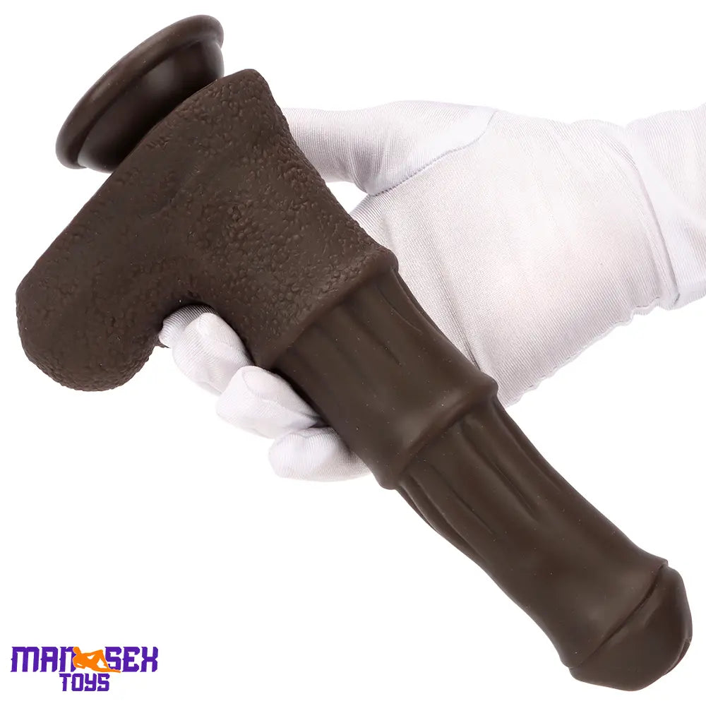 9.05in 4in1 Heating Thrusting Vibrating Rotation Remote Horse Sensory Dildo